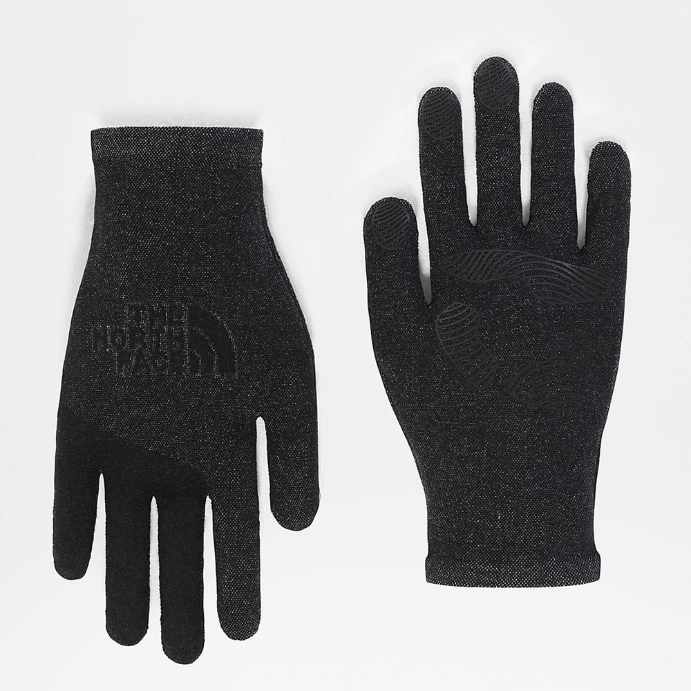 The North Face Gloves Womens Australia - The North Face Etip™ Knit Ski Black Skiing And Snowboarding